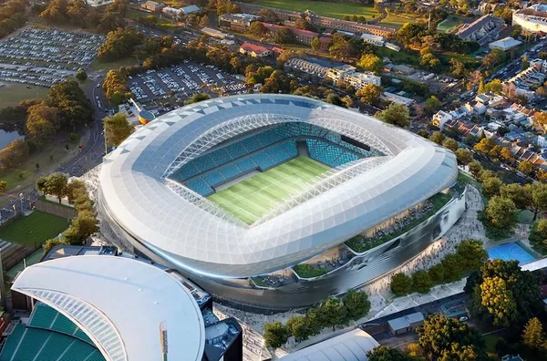 Sydney Football Stadium — capacity 45,000