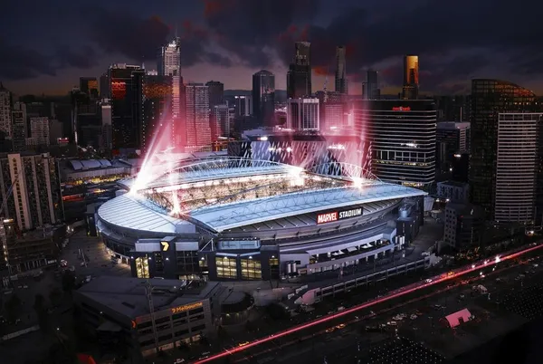 Melbourne Docklands Stadium — capacity ~56,000
