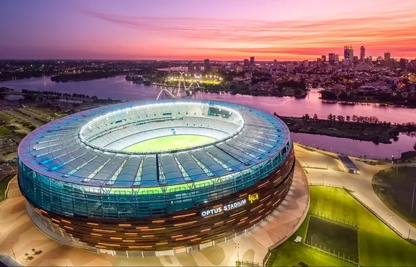 Perth Optus Stadium — capacity 60,000