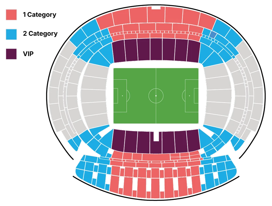Estadio Metropolitano Ticket Zones